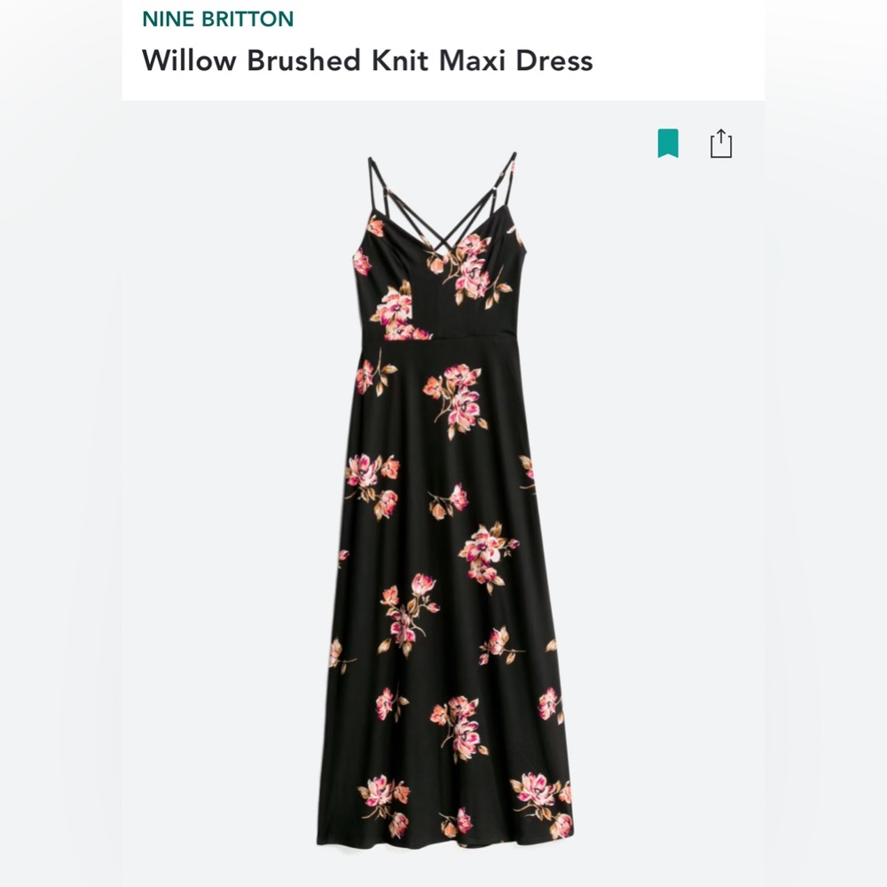 Nine Britton flower maxi dres